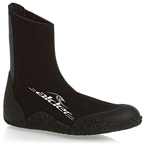 Edge Alder - Botas de Neopreno (5 mm, para Surf, Buceo, Buceo, navegación, Kayak, piragüismo, Accesorios de Neopreno, Accesorios de Neopreno, Costura, Deportes acuáticos), 44,5 EU