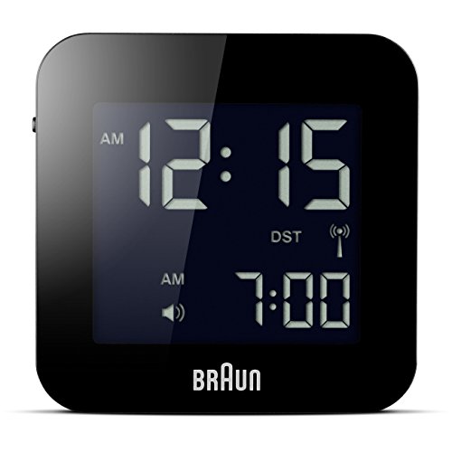 Braun BNC008BK-RC - Reloj despertador digital de viaje, color negro
