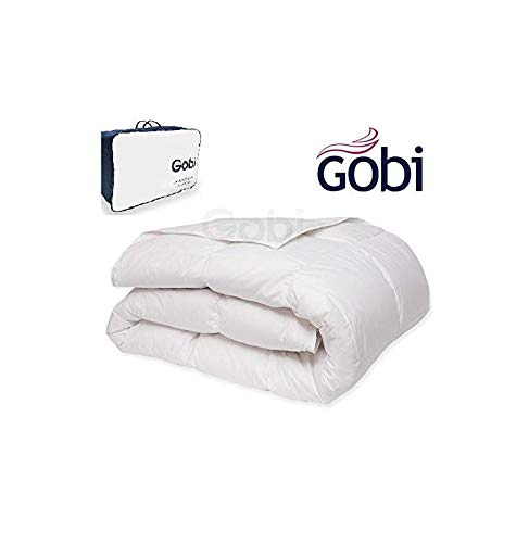 Dorte Hogar Relleno nórdico Gobi Ferdown Duvet 90% Plumón Duvet 10% Pluma pequeña de Ganso Tejido Exterior Algodon Batista (Cama 150 cm - 240 x 220)