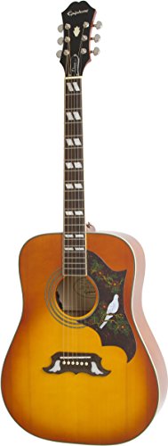 Epiphone Dove PRO - Guitarras electroacústicas, color violinburst