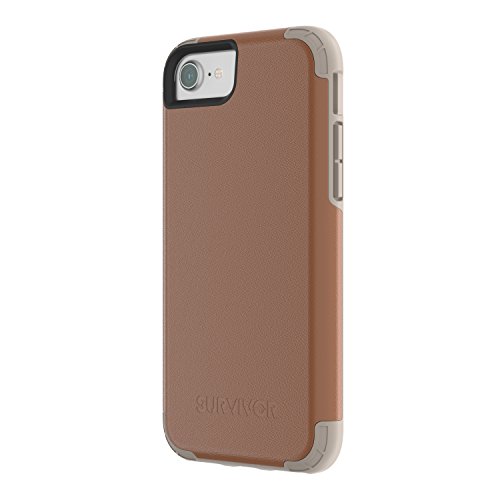 Griffin Survivor Prime Leather - Funda para Apple iPhone 8/7 / 6s / 6, Color marrón