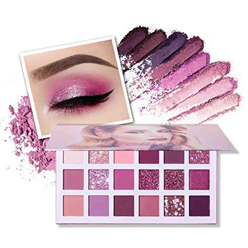 ONEWELL Nueva paleta de sombras de ojos desnudas 18 colores Brillo mate Brillo Sombras multirreflectantes Tez Maquillaje de cereza ultra pigmentada Sombra de ojos