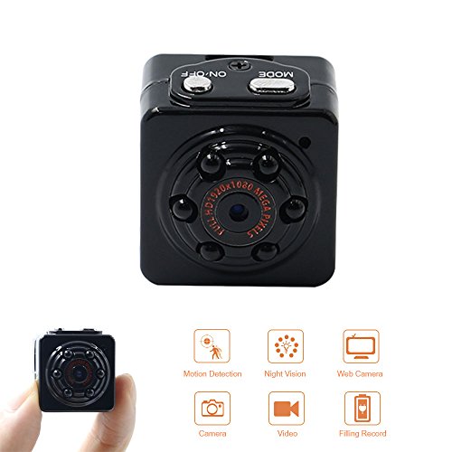 Camara Espia Spy Cam Mini Camara Oculta 1080P HD TANGMI Detección de Movimiento Portátil Videocámara de Video Vigilancia Visión Nocturna por Infrarrojos Grabación en Bucle
