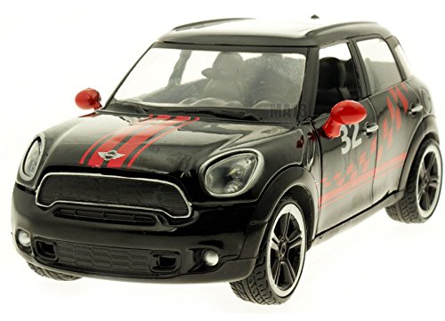 Motormax Mini Cooper S Countryman - Maqueta de Coche (Escala 1:24), Color Negro