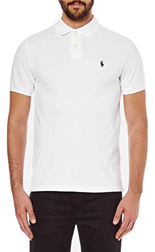 Ralph Lauren - Polo para hombre, color blanco blanco M