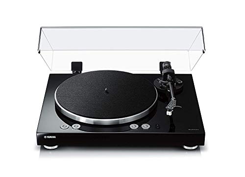 Yamaha MusicCast Vinyl 500 - Tocadiscos (Tocadiscos de tracción por Correa, Negro, Aluminio, 33 1/3,45 RPM, DC Motor, Digital)