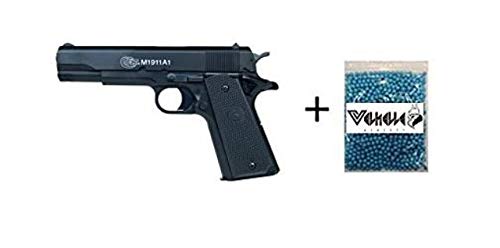 COLT® Lote/Pack NFL Airsoft Pistola 1911 a1 h.p.a. (Joule <0,5) con un tobogán de Metal MAS 1000 Bolas 0.12GR PVC 6mm Valhalla