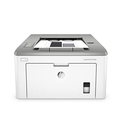 HP M118dw LaserJet Pro Impresora Láser (Impresión a Doble Cara, Wi-Fi, HP Smart, hasta 49 ppm, pantalla LED, USB 2.0), Blanco