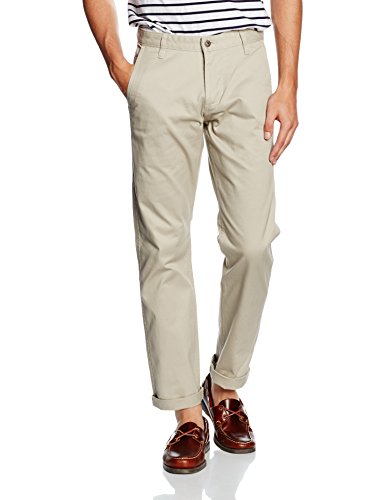 Dockers BIC ALPHA ORIGINAL SLIM TAPERED - STRETCH TWILL, Pantalones Hombre, Beige (SAFARI BEIGE), W34/L32 (Talla del fabricante: 34)