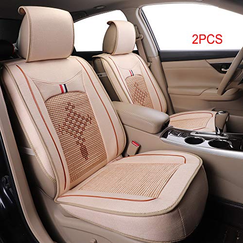 Juego de 2 Fundas para Asientos de Coche, poliéster Transpirable, Accesorios Interiores, Funda para Silla de Coche, cojín de ventilación para la mayoría de los Coches