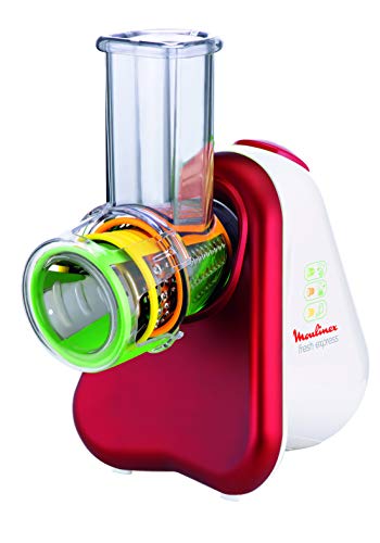 Moulinex DJ7535 PICADORA DJ753510 Express 150W 3 FUNCIONE, 150 W, Acero Inoxidable, plástico, Rojo, Blanco