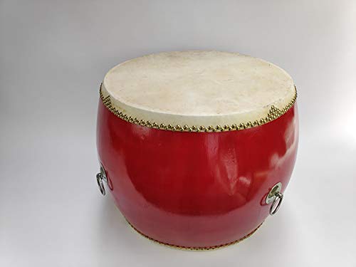 Tambor chino de guerra baja | North Lion Dance Drum | Instrumento chino de percusión | 65 cm (25 pulgadas)