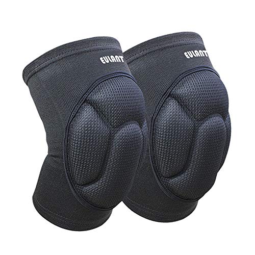 EULANT Rodilleras de Protección Esponja Gruesa, Rodilleras para Voleibol 1 Par, Sport Knee Pad, Proteccion para Rodillas para el Fútbol Voleibol Ciclismo Deportes, L