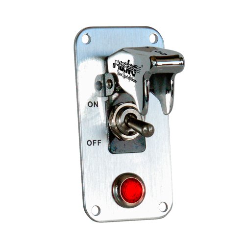 SIMONI RACING ISR/3X-L Interruptor Universal con Placa, Cromado