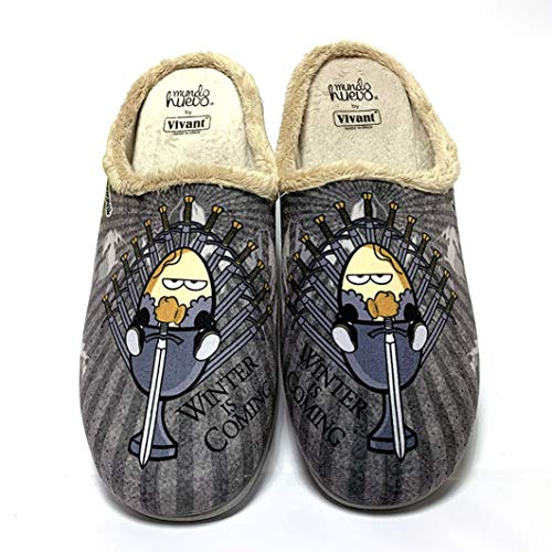 Zapatillas de casa Juego de Tronos Gris Talla 40