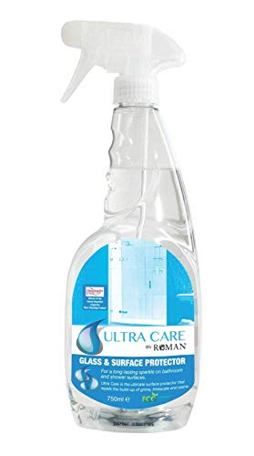 Limpiador protector antical para cristales mamparas y baños en spray de 750 ml | Ultra Care para mamparas