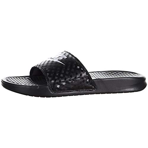 Nike Wmns Benassi JDI, Chanclas Mujer, Negro (Black/White 011), 40.5 EU