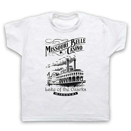 Death To Videodrome Oza Missouri Belle Casino Riverboat - Camiseta infantil Blanco 7-8 Años / Pecho 30"