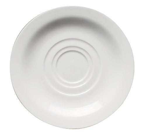 Eñe Plato para Taza de Desayuno, 15 cm, Porcelana, Blanco