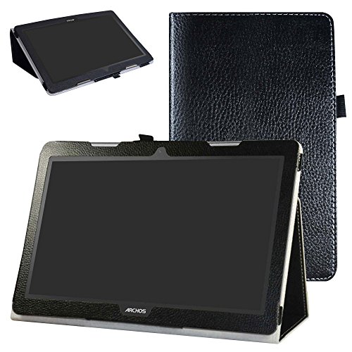 MAMA MOUTH Archos 133 Oxygen Funda, Slim PU Cuero con Soporte Funda Caso Case para 13.3" Archos 133 Oxygen Andorid 6.0 Tablet PC,Negro