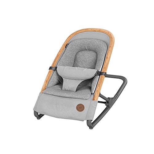 Maxi-Cosi Kori Hamaca bebé ergonómica de balanceo natural, plegable y portátil, color essential grey
