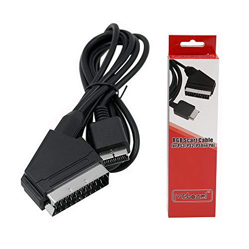 Gam3Gear Mcbazel RGB Scart Cable Cable AV con Caja de Color para PS3 / PS2 / PSOne PAL (NO para HDMI)