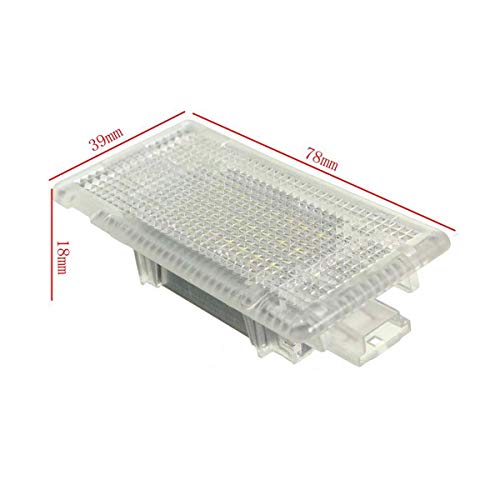 GOFORJUMP 24 LED de luz Interior para pies, Equipaje, Maletero, Maletero, Guante, Caja, lámpara, Blanco para B/MW E90 E92 E66 E61 E39 E60 E38