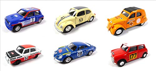 OPO 10 - Lote de 6 Autos en Miniatura Norev 3 Pulgadas (Aproximadamente 8 cms) Renault Citroen Mini Simca (319121)