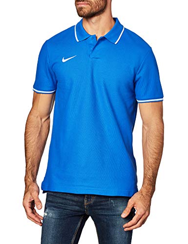 Nike Team Club 19 Polo, Hombre, Royal Blue/White, S