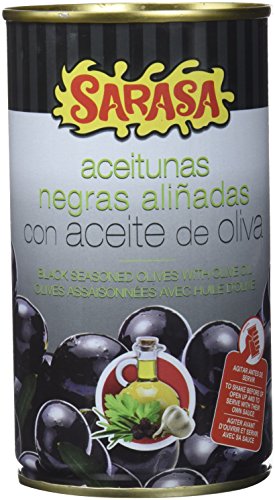 Sarasa Aceituna Negra con Hueso - Paquete de 12 x 350 gr - Total: 4200 gr