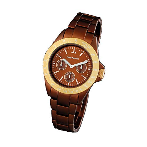 Time Force Reloj Analógico para Mujer de Cuarzo con Correa en Acero Inoxidable TF4189L14M