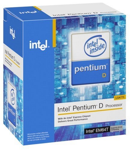 Intel Pentium ® ® D Processor 820 (2M Cache, 2.80 GHz, 800 MHz FSB) 2.8GHz 2MB L2 Caja - Procesador (2.80 GHz, 800 MHz FSB), Intel Pentium 4, 2,8 GHz, LGA 775 (Socket T), 90 nm, 64 bits, 800 MHz)