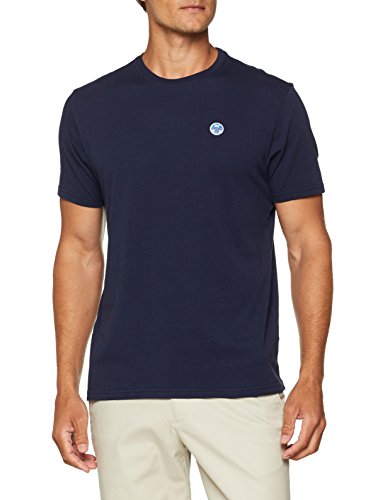 NORTH SAILS S WLogo Camiseta, BLU (Blue Navy 0802), Hombre