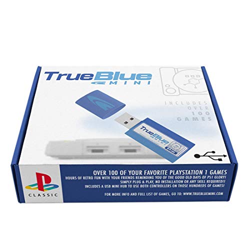 OATop True Blue Mini Crackhead Pack para Playstation Classic, PS1 Mini, 101 Juegos, 64G