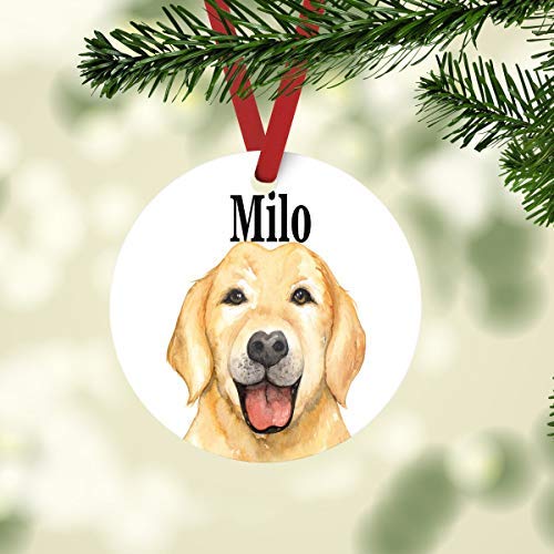 ymotornament Adorno Personalizado para Perro, decoración de Navidad para Mascotas, Regalo de día Festivo para Amantes de los Perros, Regalo de adopción, Regalo para Perros.