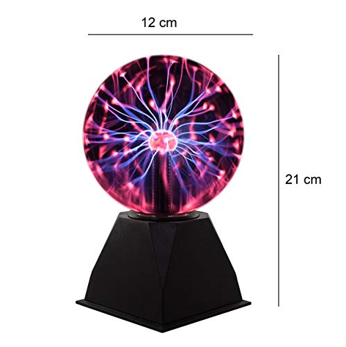 Bola de plasma mágica flashes Plasma Ball Bombilla Mini bombilla bola Leuchten Tija de para niños decoración dormitorio hogar y regalos ánimo luces noche luces Repetición Leuchten Plasma bola