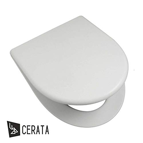 Gala - Asiento extraible metropol liso para inodoro blanco