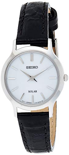 Seiko Reloj Analógico para Mujer de Cuarzo con Correa en Cuero SUP299P1