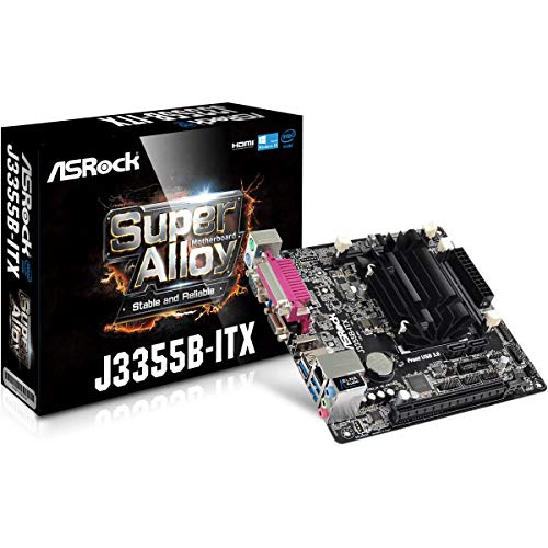 Asrock J3355B-ITX - Placa base con 2 procesadores, color negro