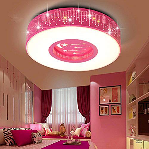 LYXG A la luz de la Sala de Niños Niñas dormitorio luz LED Luz Lámpara de techo princesa estrellas cálidas habitaciones románticas luces redondas ,40cm