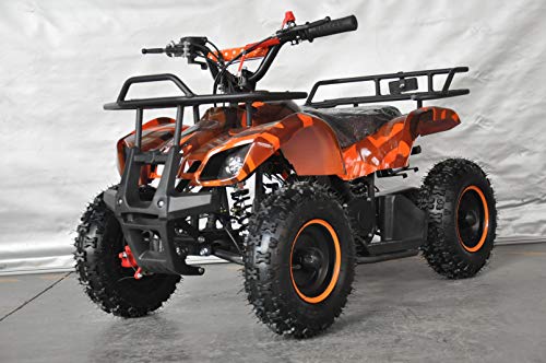 Mini quad infantil Humer camuflaje/mini quad para niños con motor de 49cc 2 tiempos (NARANJA)