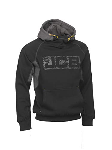 JCB D-WJ-Black-L Sudaderas con capucha, Negro/Gris