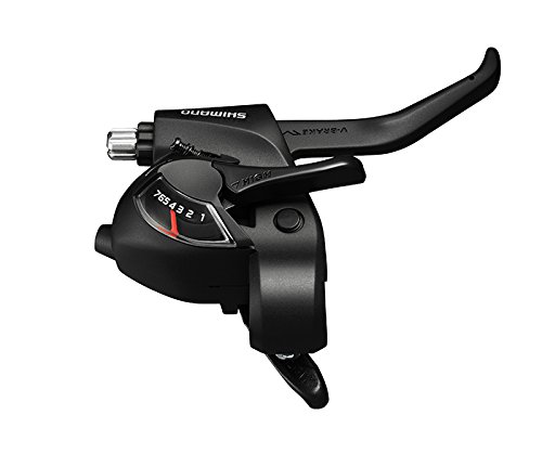 Shimano Mtb Sin Grupo STEF41P6AL - Mandos/Palancas Ef41 V-Brake, 6 x 3 Velocidades , color negro