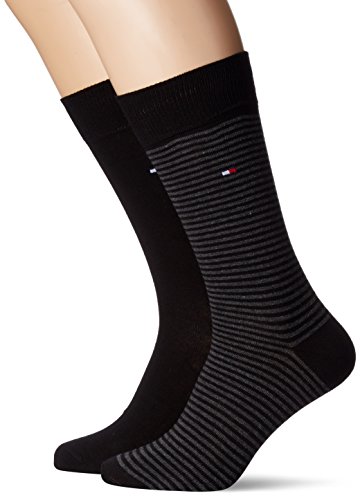 Tommy Hilfiger 342029001 Calcetines, Hombre, Negro (Black 200), 39/42 (Tamaño del fabricante:039)