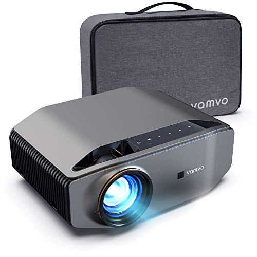Vamvo Proyector Nativo 1080p Full HD 6000 Lux con Dolby, Pantalla de Imagen Máx de 300 "Ideal para Cine en casa, Entretenimiento, Fiesta, Video Juego y presentación Comercial, etc.