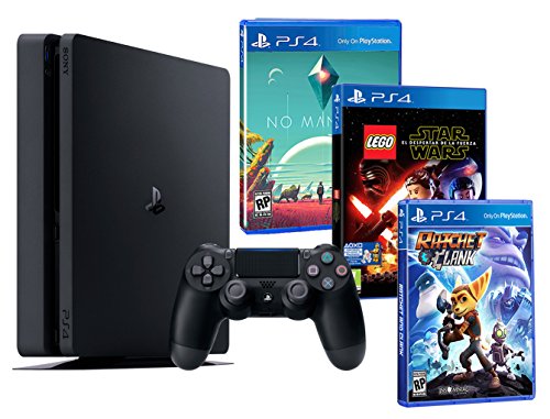 Playstation 4 Consola PS4 Slim 1Tb Pack Infantil 3 Juegos - Lego Star Wars: El Despertar de la Fuerza + No Man'S Sky + Ratchet & Clank