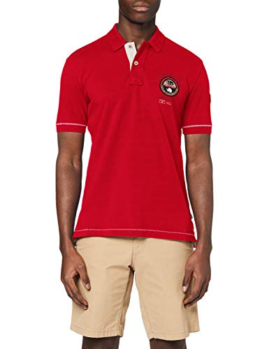 Napapijri Elice Polo, Rojo (Bright Red R471), Medium para Hombre