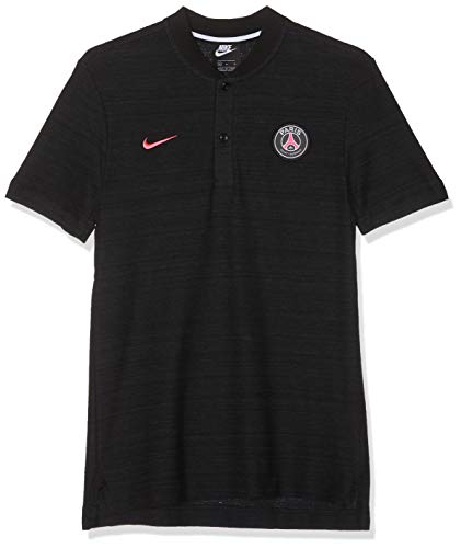 NIKE PSG M NSW GSP Fran PQ AUT Camiseta Polo, Hombre, Black/Hyper Pink, XL