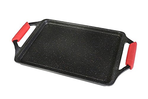 WECOOK! 10701 Bandeja Asadora inducción, Antiadherente Titanio, Negro, 43 x 25 cm, Set de 5 Piezas