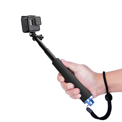 Luxebell Telescópico Extensión Aluminio Pole Selfie Stick para Gopro Hero 7 6 5, Session 5, Hero 4/3+/3/2